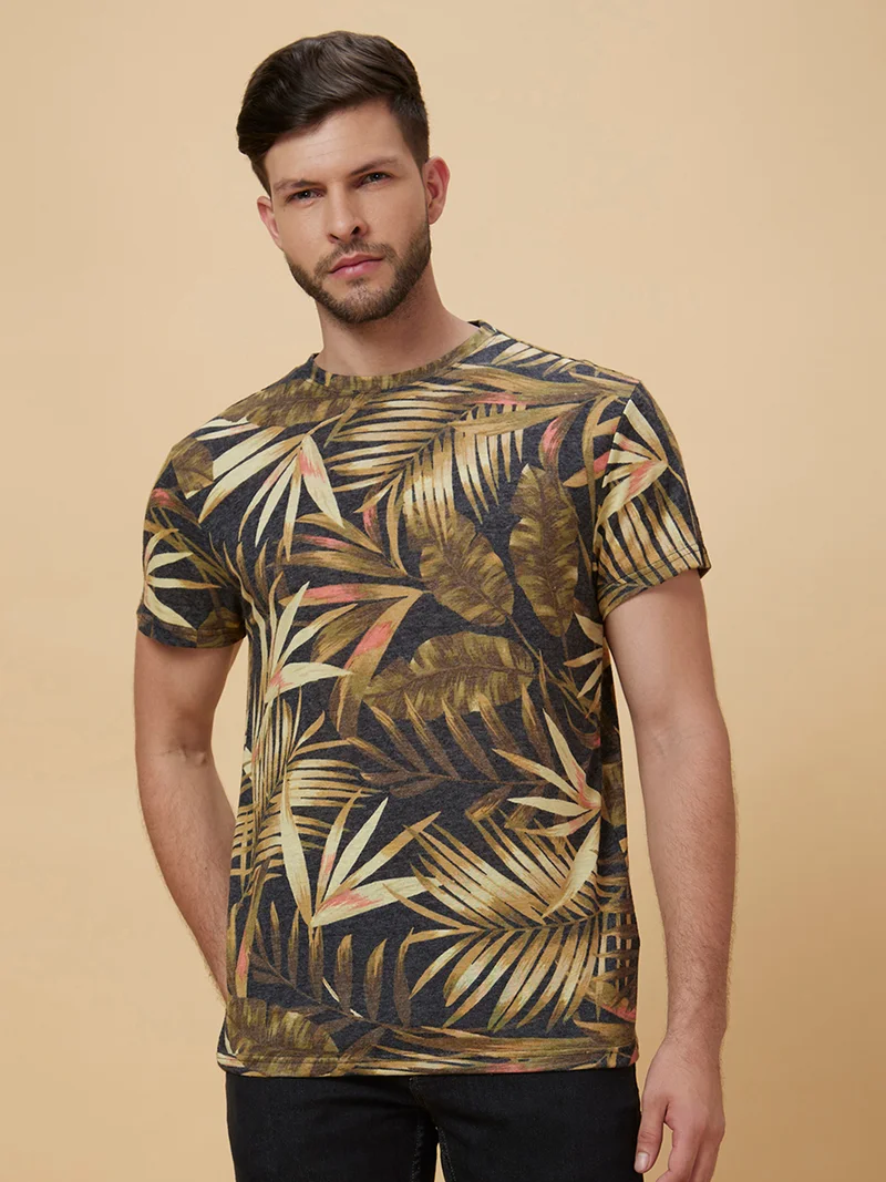 globus Globus Men Multi Printed Cotton T-shirt